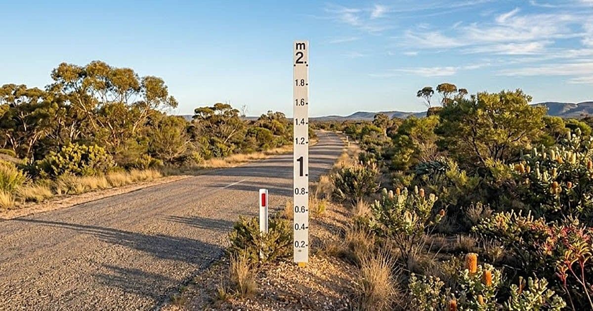 Furcsa vonalzó az utak mentén: Miért mérik az esőt Ausztráliában ilyen szokatlan módon?
